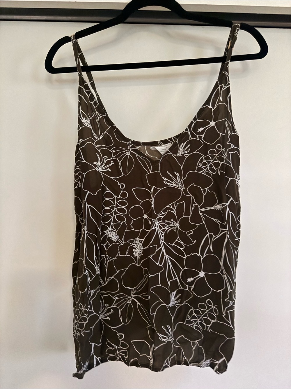 Acacia Brown floral Tank